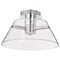Nuvo Edmond, 17 Inch LED Semi Flush, Polished Nickel with Clear Glass 62/2054 - alternate 1